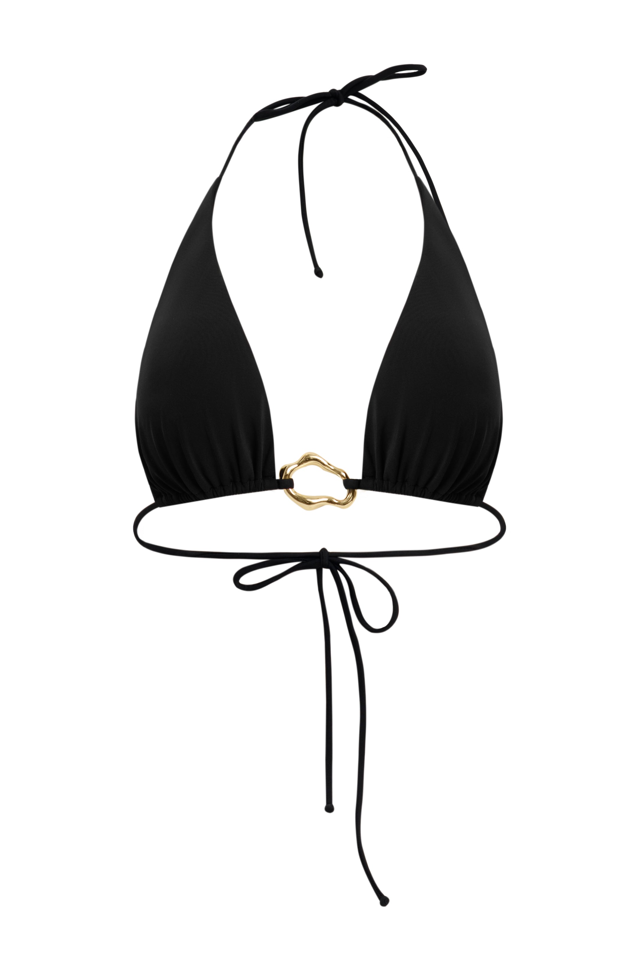 Bikini Black Gold Details - Top